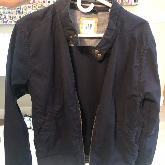 Gap Navy Blue Bomber Jacket - Picture 3 of 5